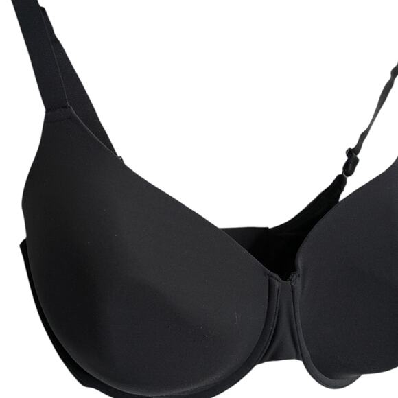 Skims Fits Everybody T-Shirt Demi Bra Onyx Black 38DDDD - Picture 2 of 7